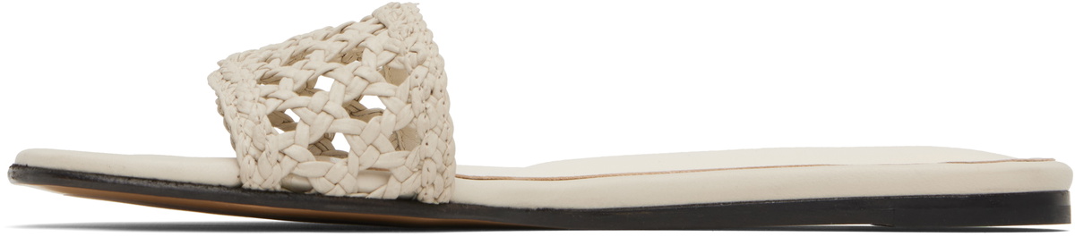 Le Monde Beryl Beige Woven Pool Slides
