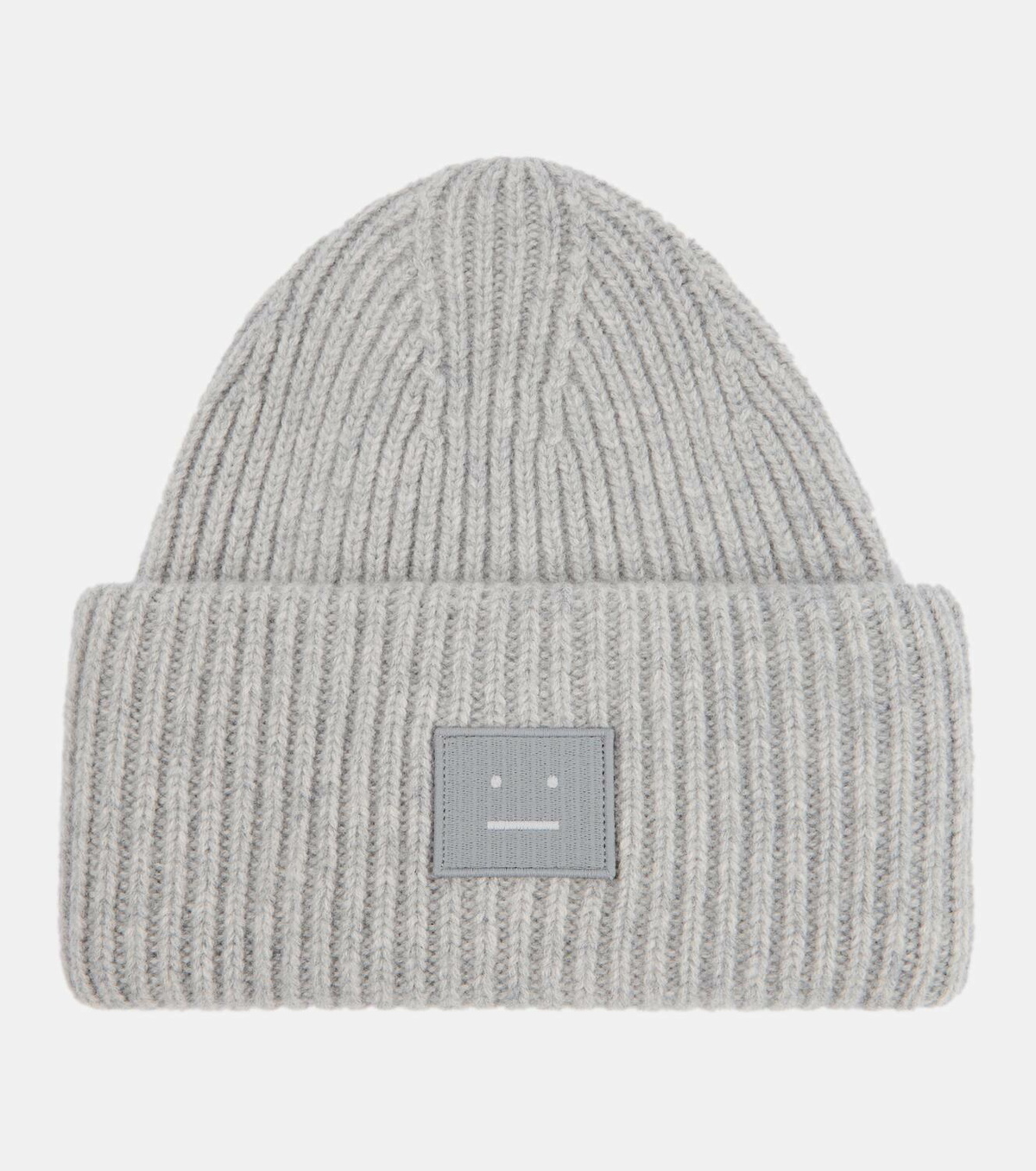 Acne Studios Pansy-N-Face Wool Ribbed Knit Beanie Pansy N Face Hat – La Garçonne main image 3