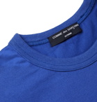 Comme des Garçons HOMME - Panelled Printed Cotton-Jersey T-Shirt - Blue
