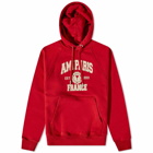 AMI Men's Paris FR Hoody in Red