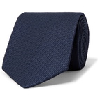 BRIONI - 8cm Silk-Jacquard Tie - Blue