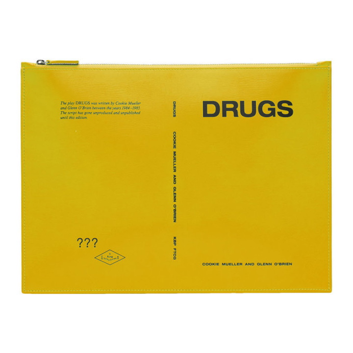 Photo: Raf Simons Yellow Drugs Zipped Document Pouch