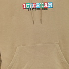 ICECREAM Men's IC Skateboards Embroidered Hoodie in Brown