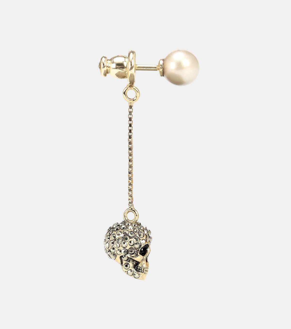 Alexander McQueen Skull crystal-embellished earrings