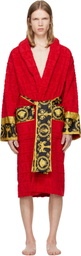 Versace Red 'I Heart Baroque' Bathrobe