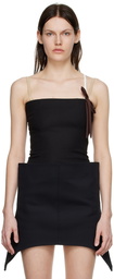 FIDAN NOVRUZOVA Black Cotton Tank Top