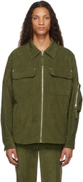 Helmut Lang Khaki Corduroy Shirt Jacket