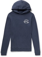 Pasadena Leisure Club - Scenic Route Printed Cotton-Jersey Hoodie - Blue