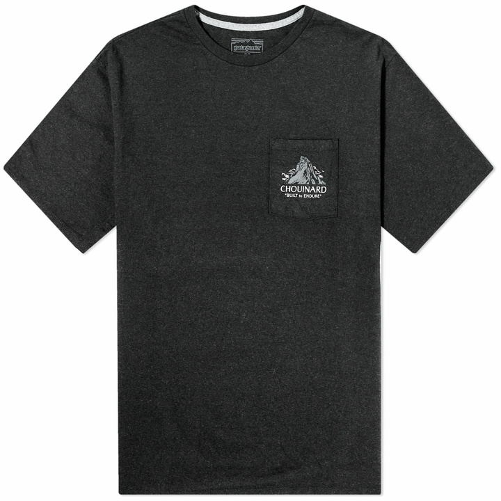 Photo: Patagonia Men's Chouinard Crest Pocket Responsibili-Tee in Ink Black