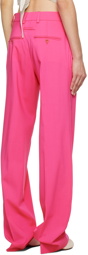 Jacquemus Pink Le Papier 'Le Pantalon Camargue' Trousers