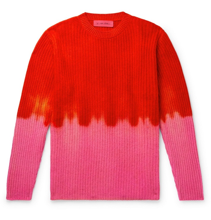 Photo: The Elder Statesman - Ribbed Tie-Dyed Cashmere Sweater - Multi