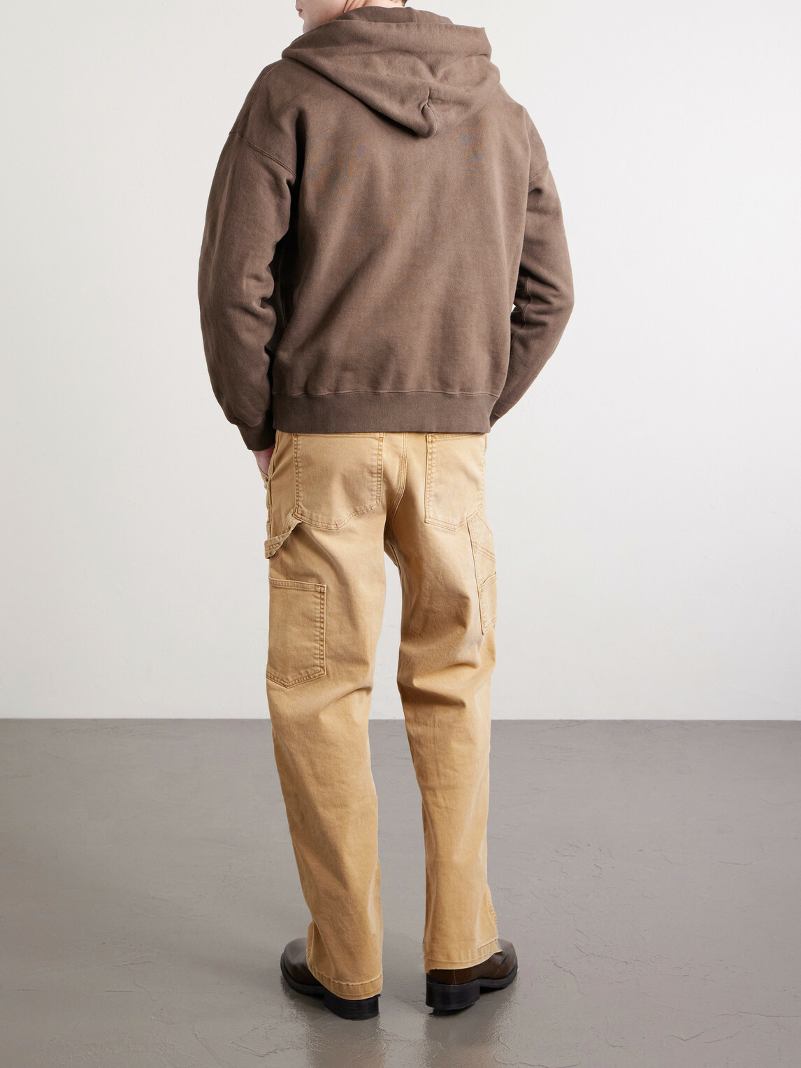 Visvim - Jumbo Cotton-Jersey Zip-Up Hoodie - Brown