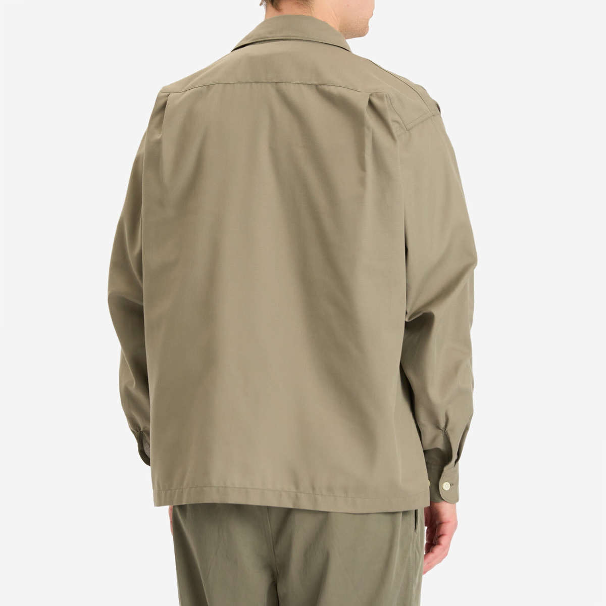 DAIWA Men's Tech Sports Open Collar Shirt in Wolf Grey