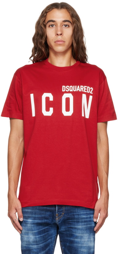 Photo: Dsquared2 Red Icon Cool T-Shirt