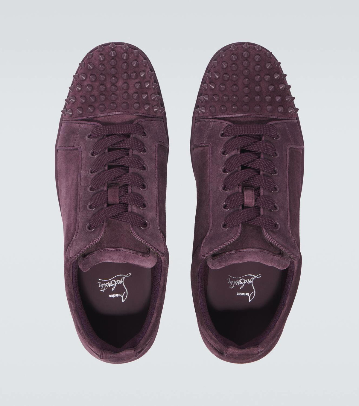 Christian Louboutin Louis Junior Spikes suede sneakers Christian 