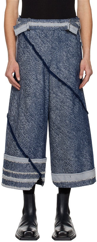 Photo: 132 5. ISSEY MIYAKE Blue Rolled Jeans