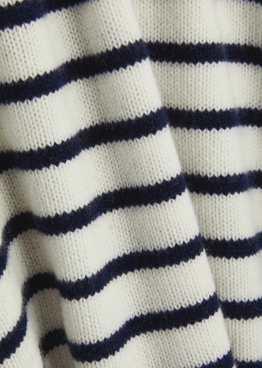 Aexae Striped-intarsia Cashmere Jumper Stripe