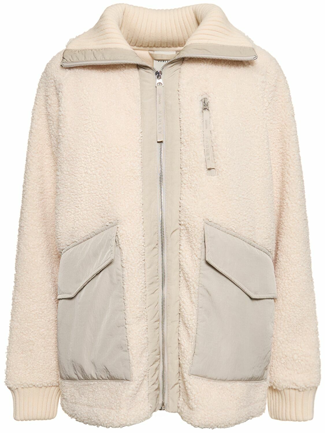 Varley Viceroy Cream Longline Sherpa sold Full Zip Hooded Coat