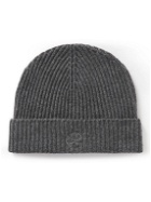 Kingsman - Logo-Embroidered Ribbed Cashmere Beanie