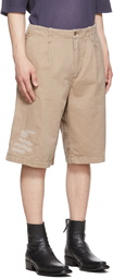 Acne Studios Beige Cotton Shorts