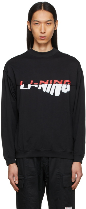 Photo: Li-Ning Black Graphic Sweatshirt