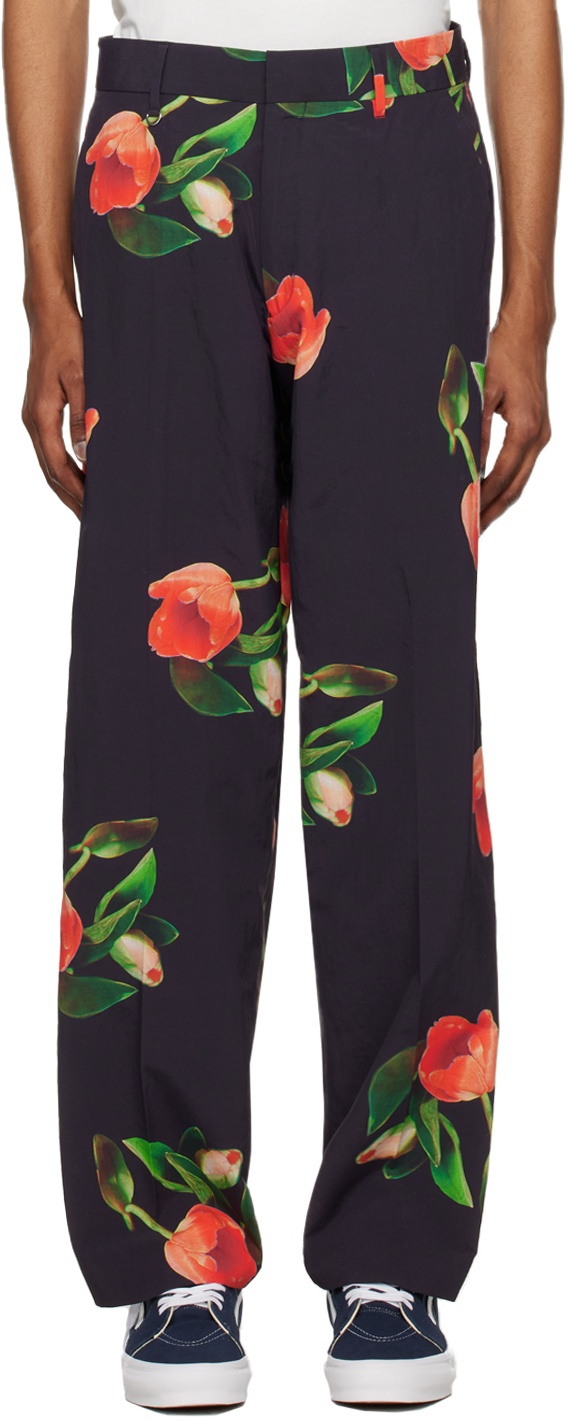 Pop Trading Company Black Paul Smith Edition Tulip Trousers Pop Trading ...