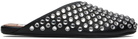 ALAÏA Black Strass Lambskin Mules