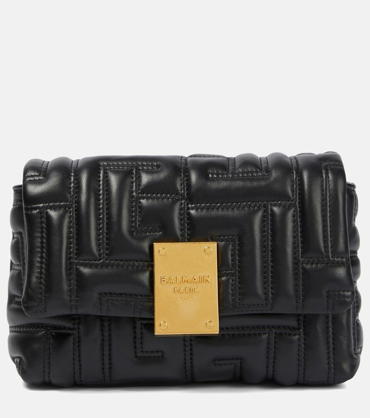 BALMAIN 1945ミニショルタハック DN1BJ796TSQA 0PA 1945 Soft mini bag with jacquard monogram - Women | BALMAIN