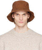 Acne Studios Brown Embroidered Bucket Hat