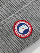 Canada Goose - Logo-Appliquéd Ribbed Wool Beanie