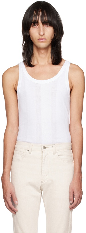 Photo: The Letters White Stripe Tank Top