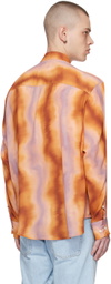 NVRFRGT Orange Graphic Shirt
