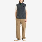 Metalwood Studio Men's Micro Fleece Vest in Steel