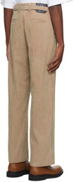 Solid Homme Tan Belted Trousers