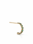 Pascale Monvoisin 9K Yellow Gold Emerald Single Hoop Earring
