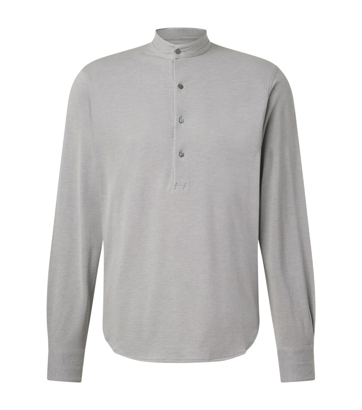 Photo: Stòffa Cotton and silk Henley shirt