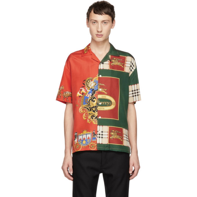 Photo: Burberry Orange and Green Harlston Shirt