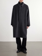 Kaptain Sunshine - Walker Brushed Cashmere Melton-Felt Coat - Gray