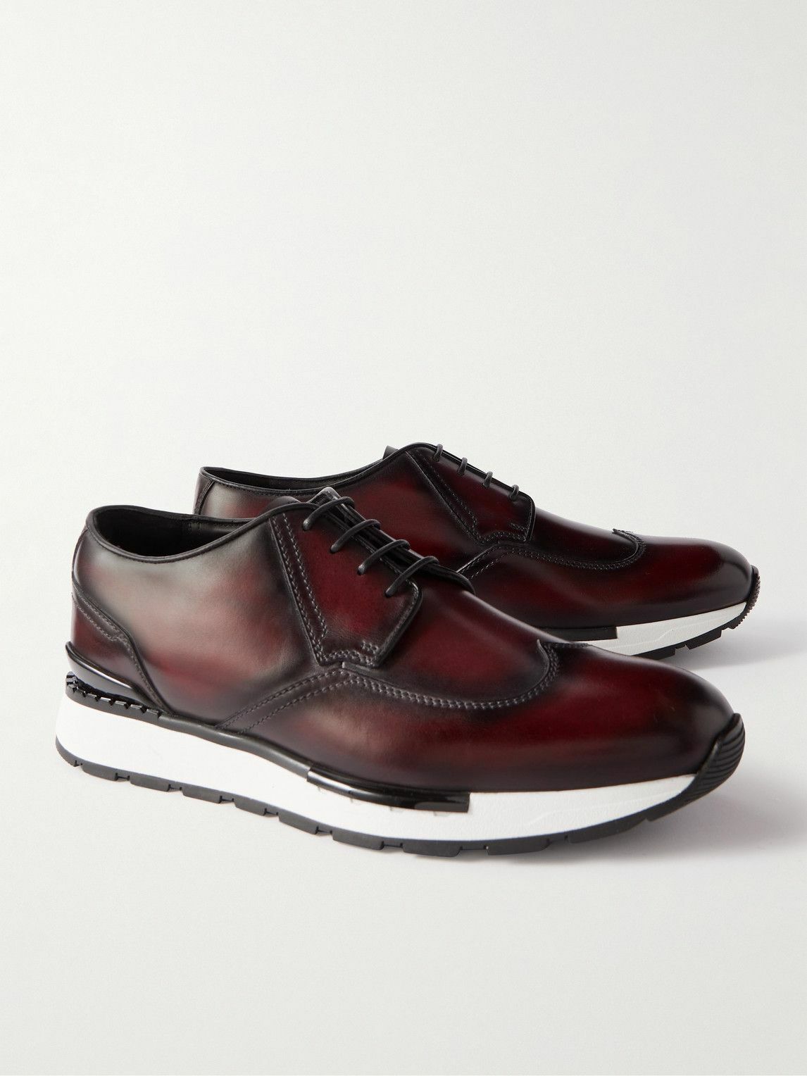 Bottines Berluti En Cuir Marron - Pointure 47 EU, Neuf Avec Petits Défauts (irrégulier)