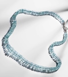 Ileana Makri 18k white gold necklace with aquamarines