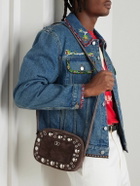 Valentino Garavani - Nellcôte Embellished Suede Messenger Bag