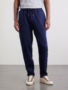 Brunello Cucinelli - Tapered Cotton, Cashmere and Silk-Blend Jersey Sweatpants - Blue