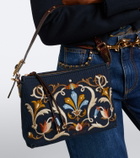 Etro Rosette Small canvas shoulder bag