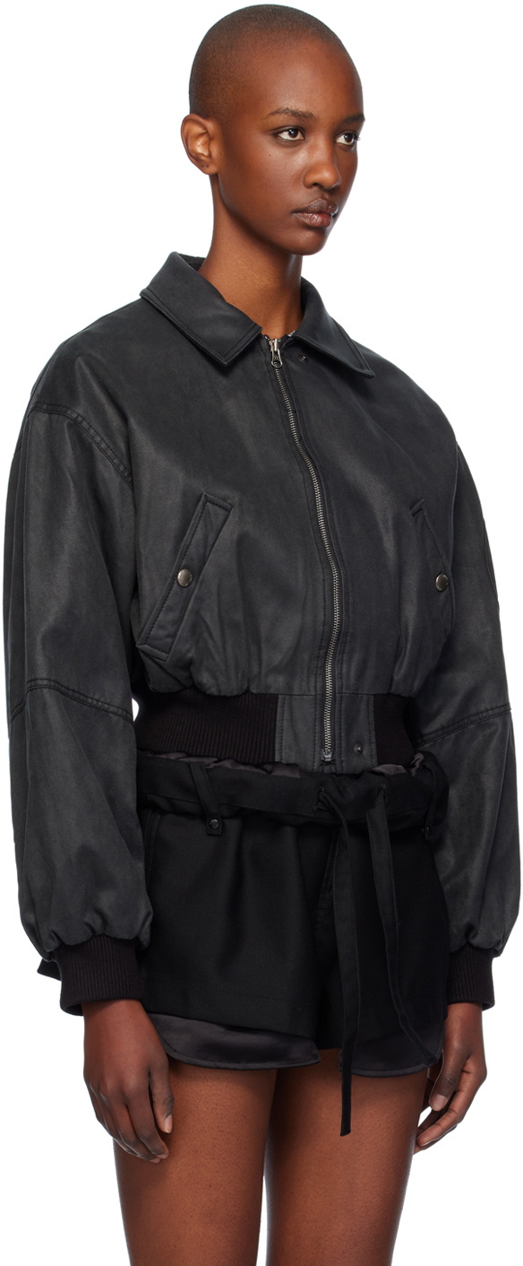 ジャケット [OPEN YY] PAPER LIKE CROP BOMBER : 2color 242731F058000_1.jpg
