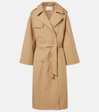 The Frankie Shop Riva oversized cotton trench coat