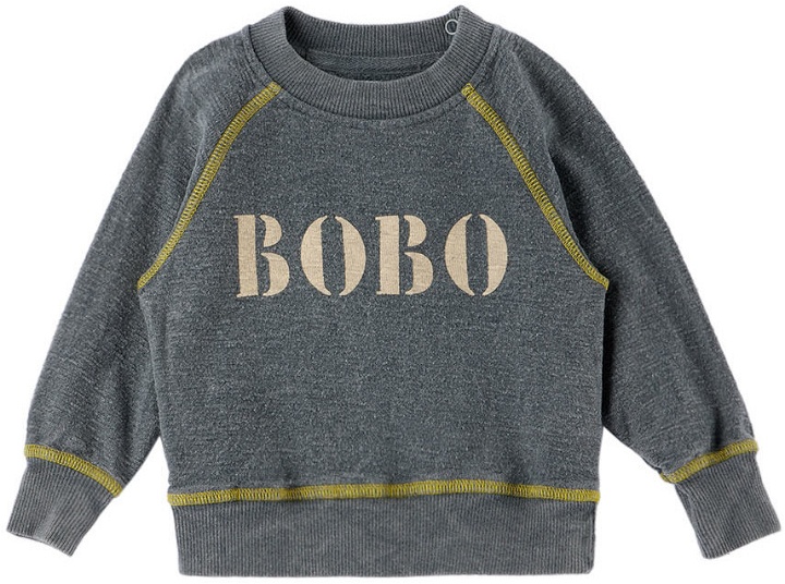 Photo: Bobo Choses Baby Gray Ranglan Sweater