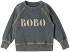 Bobo Choses Baby Gray Ranglan Sweater