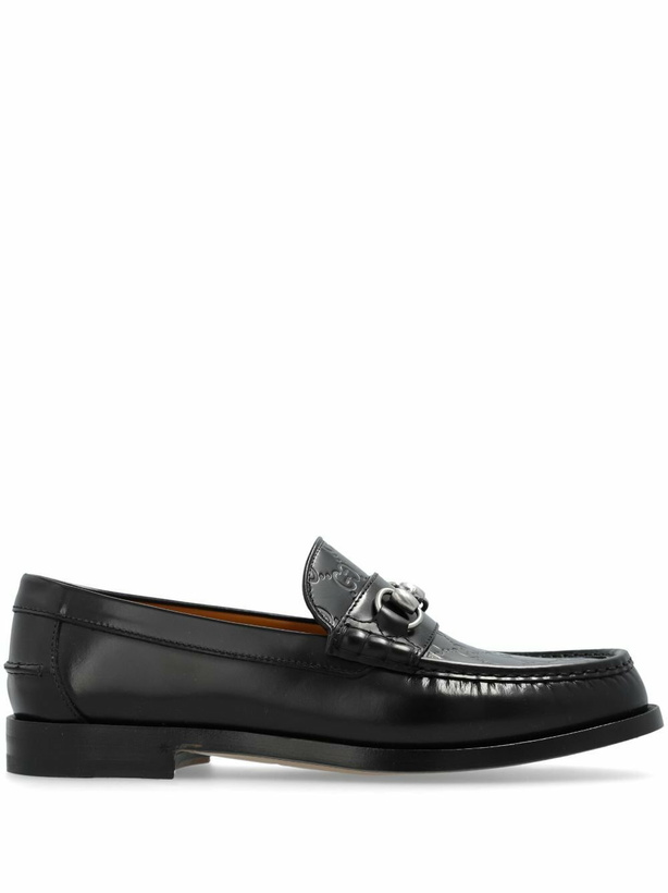 Photo: Gucci Black Horsebit Leather Loafers