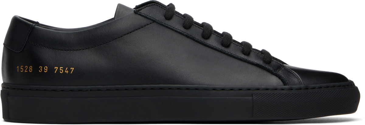 Common Projects Black Original Achilles Low Sneakers