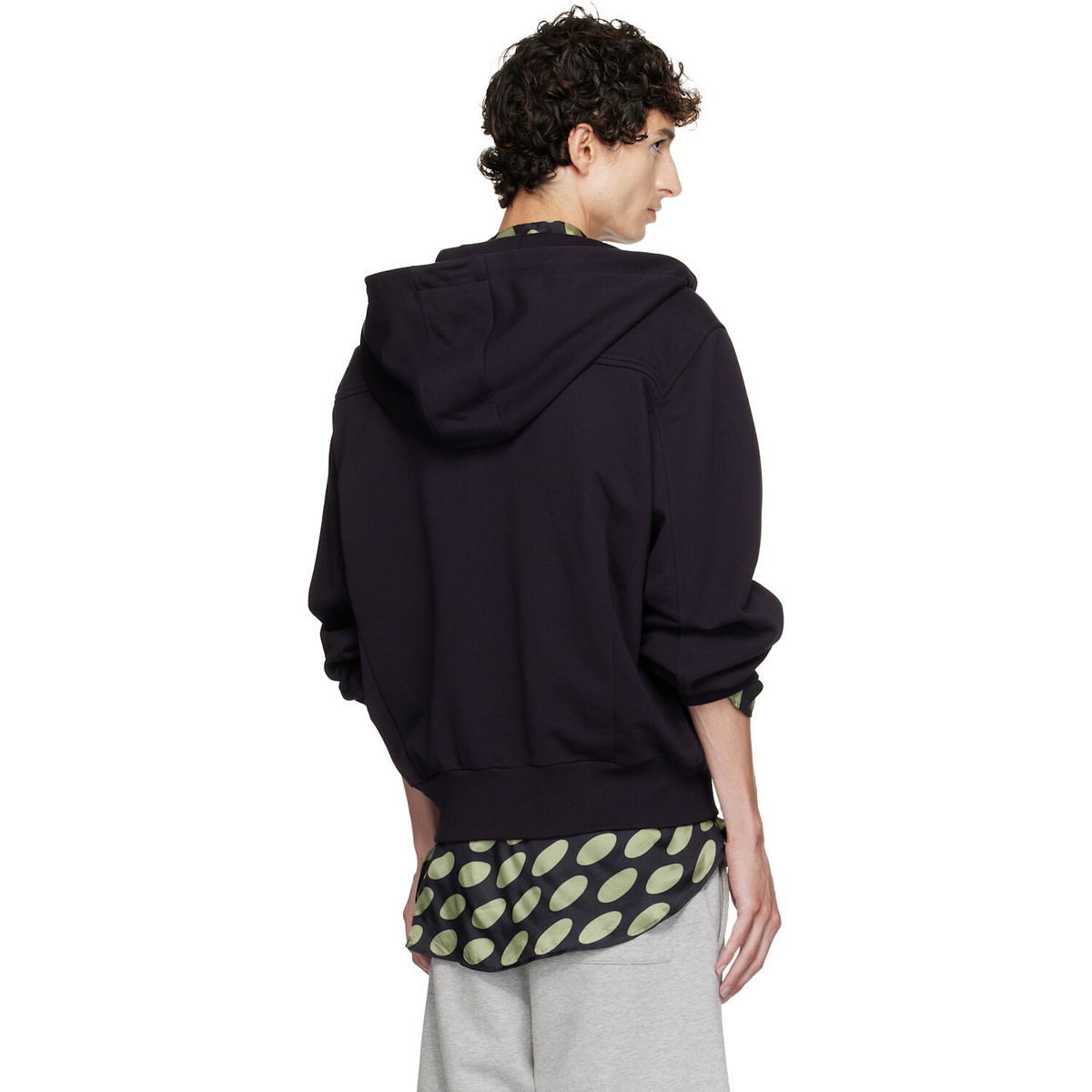 Dries Van Noten Navy Cotton Zip Hoodie